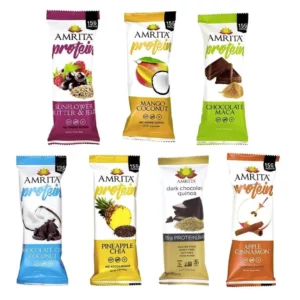 AMRITA Variety Pack Vegan Protein Bars