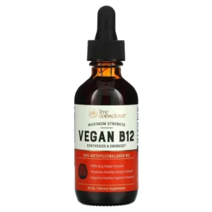 Live Conscious Vegan B12 Supplement Maximum Strength