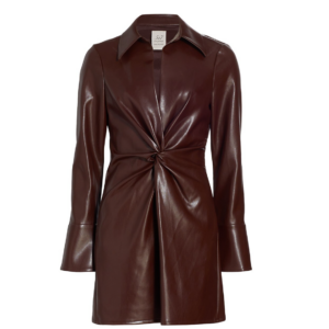 Cinq à Sept – McKenna Long Sleeve Faux Leather Dress